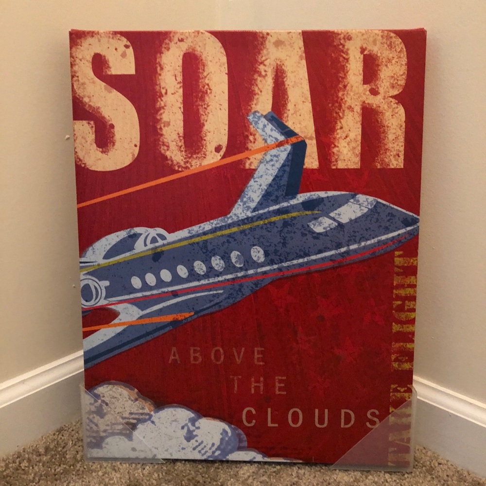SOAR ABOVE THE CLOUDS Stretched Canvas Art Print‎